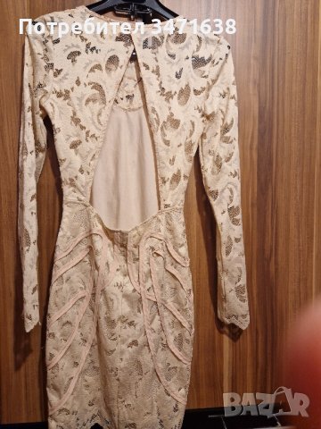 Нова дантелена рокля в телесен цвят,НМ, снимка 4 - Рокли - 41937049