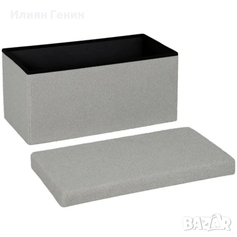 Табуретка HOMCOM с място за съхранение, снимка 2 - Дивани и мека мебел - 53741782