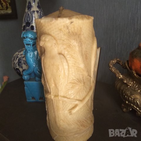 Голяма ръчно изработена свещ , снимка 2 - Декорация за дома - 41996931