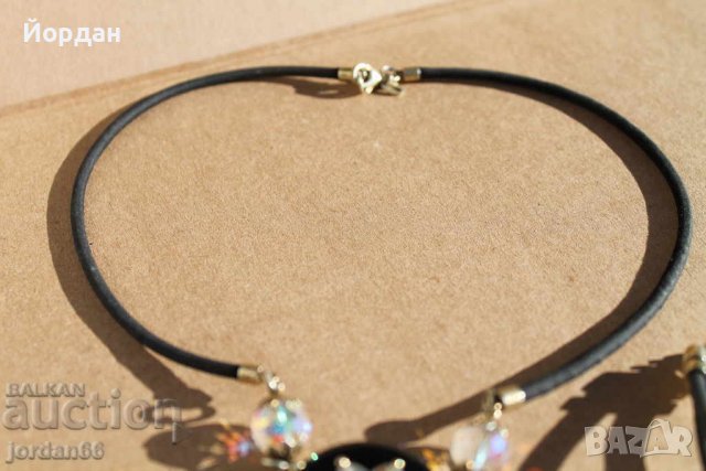 Сет дамско колие и гривна-сребро и камъни, снимка 4 - Колиета, медальони, синджири - 38647346