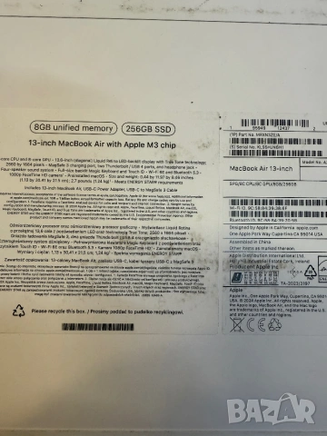 MacBook Air 13.6 M3 Гаранция, снимка 4 - Лаптопи за работа - 53509721