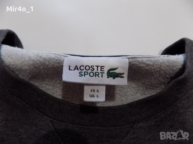 блуза lacoste худи фанела суитчър горнище елек мъжка спорт оригинал L, снимка 4 - Спортни дрехи, екипи - 44783934