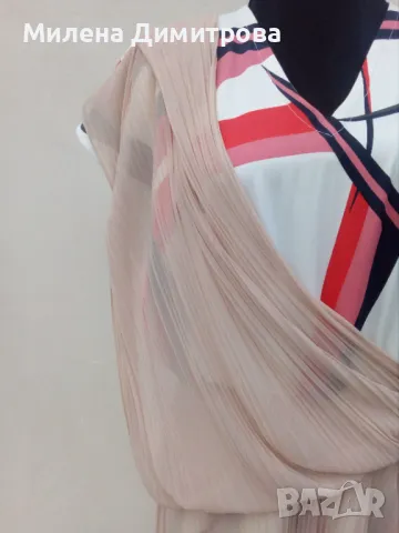 Дълга рокля от сатениран памук , снимка 11 - Рокли - 50066861