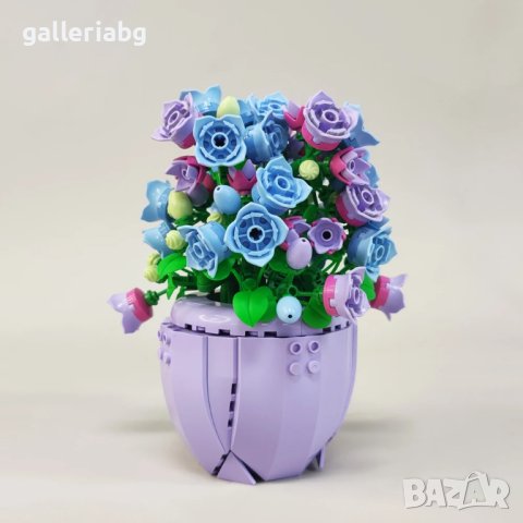 Конструктор: Дизайнерски Букет от камбанки във ваза, снимка 2 - Конструктори - 44292637