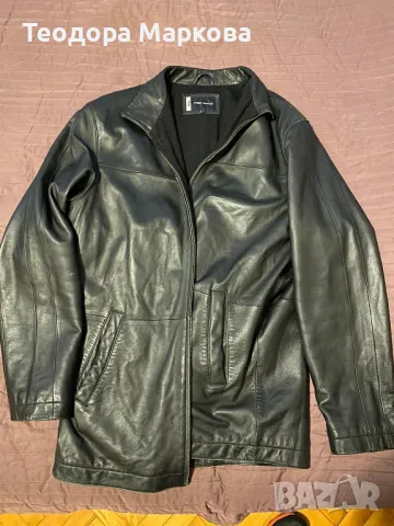 мъжко кожено яке от агнешка кожа -естествена кожа