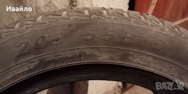 Продавам 2 броя зимни гуми 205.55.16 на 1 сезон дот 2019 winte , снимка 3 - Гуми и джанти - 52745716