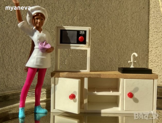 MasterChef , Barbie с обзавеждане от кухня, спалня и баня. , снимка 6 - Кукли - 42563361
