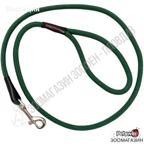 Повод за Куче - тип Въже - M, XL размер - Тъмнозелен цвят - Pet Interest
