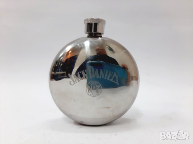 Jack Daniels 3 oz flask, метално шише, фласка, снимка 4 - Подаръци за мъже - 35766330