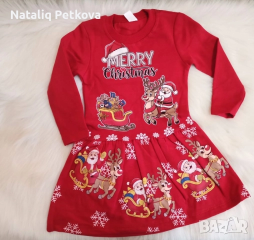 Коледни роклички , снимка 2 - Детски рокли и поли - 52564217