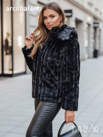 Дамско яке с качулка, 2цвята , снимка 6 - Якета - 52916224