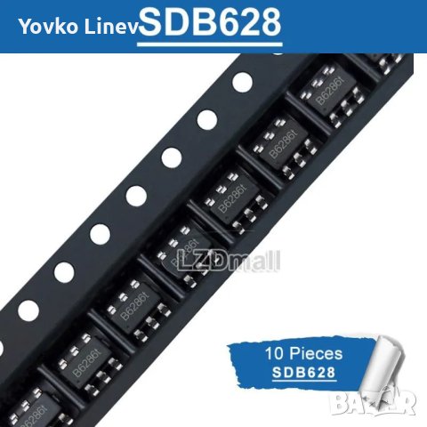 SDB628 SOT23-6 smd marking - B628 - Step Up Converter - 2 БРОЯ, снимка 5 - Друга електроника - 40681944