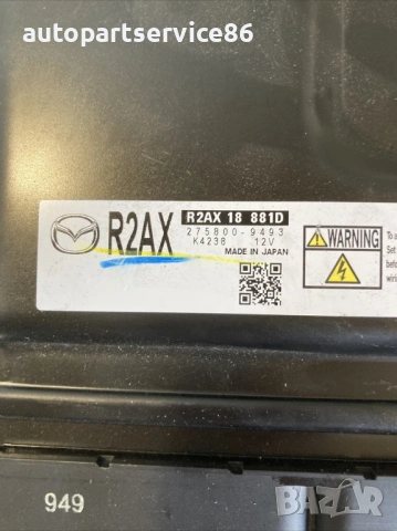 Електронен блок за управление на двигателя (ECU) за Mazda CX-7 2.2 MZR CD 173HP (2011) 275800-9493, снимка 3 - Части - 53655786