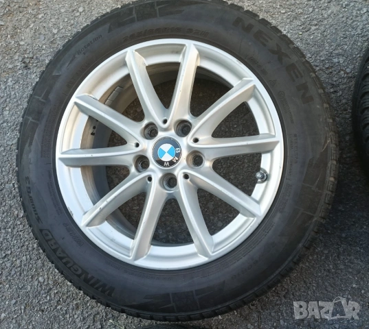 4 бр. джанти 16", 5x112 66 mm с зимни гуми 202/60/16, снимка 5 - Гуми и джанти - 53842726