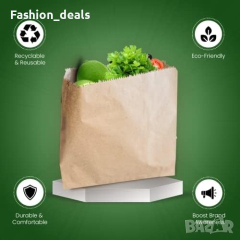 Нови кафяви хартиени торбички за храна/Съхранение Сандивичи, плодове, снимка 2 - Други стоки за дома - 41161791