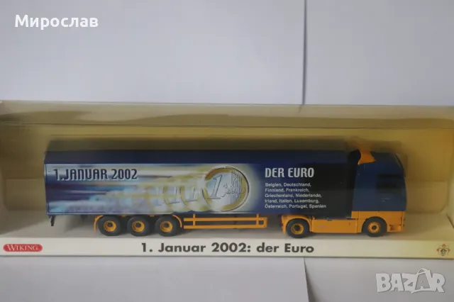 WIKING H0 1/87 MAN TGA КАМИОН ИГРАЧКА МОДЕЛ ВЛЕКАЧ