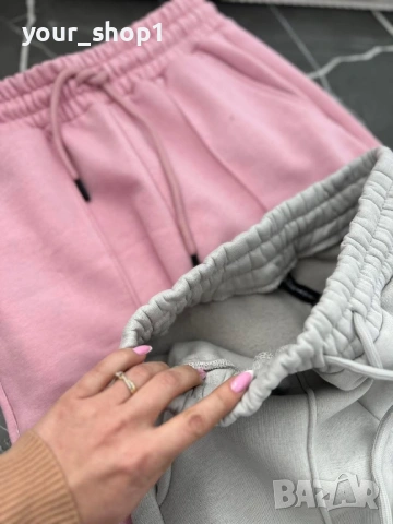 Дамско долнище панталони ватиран модел с широк крачол , снимка 4 - Спортни екипи - 53865718