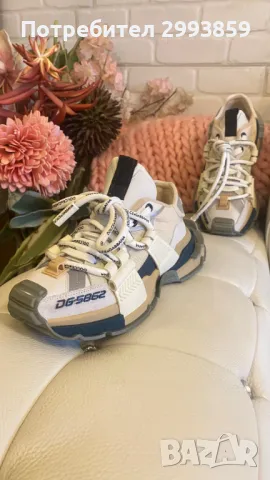 сникърси Долче и Габана 37*D&G Colour Block Lace-Up Sneakers, снимка 18 - Маратонки - 44871955