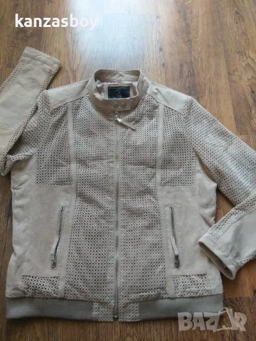 rino & pelle 100% pig leather - кожено дамско яке КАТО НОВО 46/Л/ХЛ, снимка 5 - Якета - 49292409