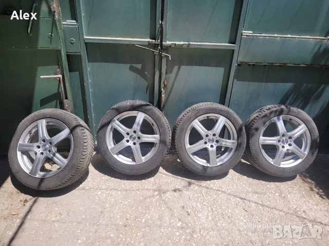 Джанти с гуми Michelin  17 цола смъкнати от Пежо. 7J  x  17   H2  , снимка 2 - Гуми и джанти - 56075428