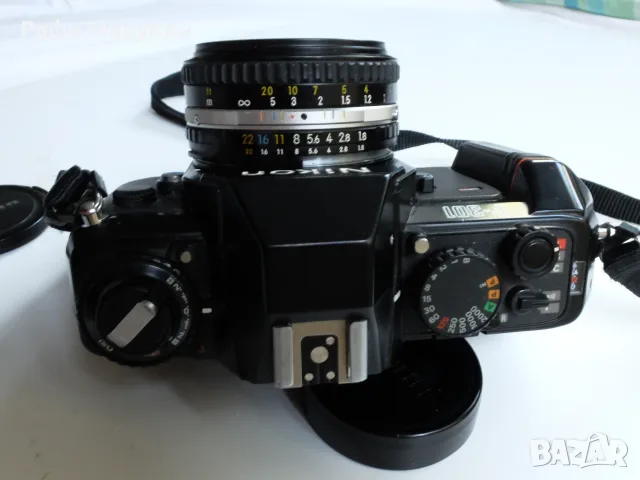 Ръчно фокусен SLR "NIKON- F-301" практичен, надежден, снимка 2 - Фотоапарати - 56008478