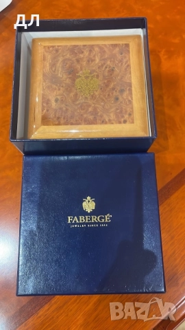 Златни мъжки маншети Фаберже с диаманти, снимка 5 - Други - 52681488