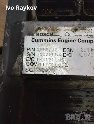 компютър двигател , ECU , DAF LF 45 55 , 0281010254 , 4898112, снимка 4 - Части - 56060270