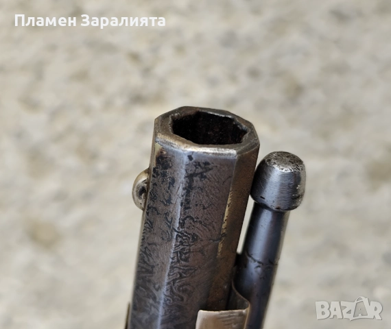 Автентична кремъчна дамаскова пушка, снимка 13 - Антикварни и старинни предмети - 52891453