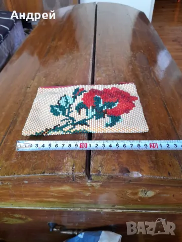 Старо мънистено портмоне #12, снимка 2 - Други ценни предмети - 49405280