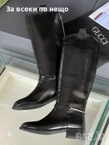 Gucci Дамски Ботуши Гучи - Черни Или Кафеви Код E168, снимка 10 - Дамски ботуши - 55840898