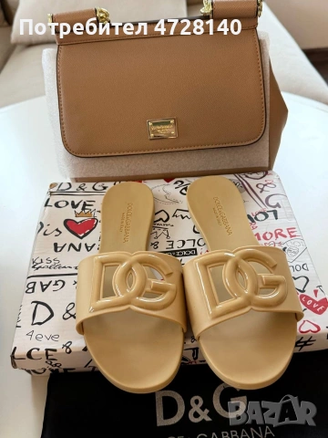 Дамски джапанки Dolce Gabbana , снимка 3 - Маратонки - 53742080