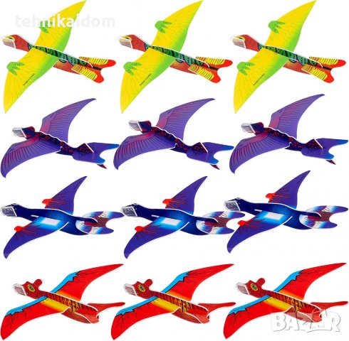 Детски самолети динозаври 48 броя картонени THE TWIDDLERS внос от Германия, снимка 2 - Конструктори - 31426147
