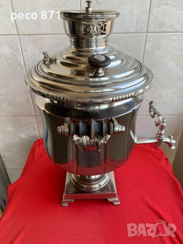 Стар руски имперски самовар Братья Воронцовы, снимка 6 - Антикварни и старинни предмети - 53788756