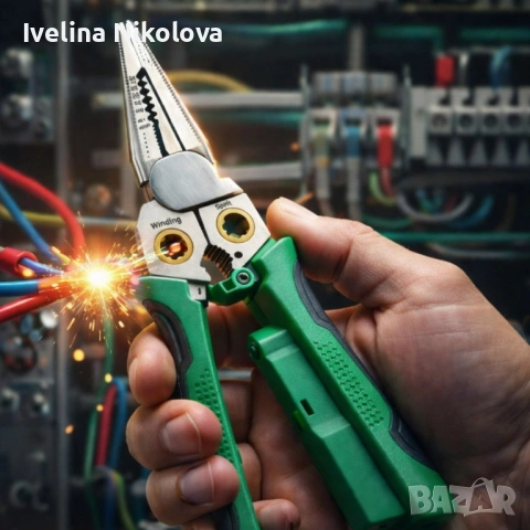 Многофункционални клещи за оголване на проводници, снимка 9 - Клещи - 53643298