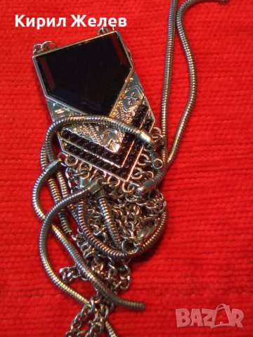 ПОСРЕБРЕНА ФЕШЪН АРТ ОГЪРЛИЦА КОЛИЕ МЕДАЛЬОН МНОГО СТИЛНО КРАСИВО БУТИКОВО БИЖУ 27922, снимка 5 - Колиета, медальони, синджири - 37097480