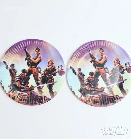 Fortnite Фортнайт 10 бр парти чинии чинийки рожден ден