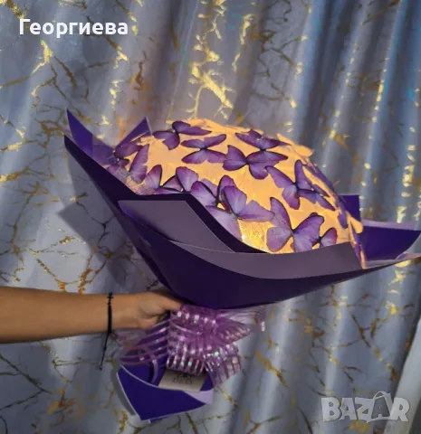 Светещи,ръчно изработени букети "DESS" 🦋💐, снимка 3 - Други - 49420084