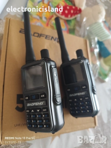 Комплект 2 броя радиостанции уоки токи BAOFENG UV-5R Mini, снимка 9 - Други - 53053408