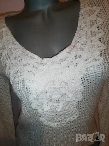 Плетен пуловер Promod р-р S , снимка 3 - Блузи с дълъг ръкав и пуловери - 38799331