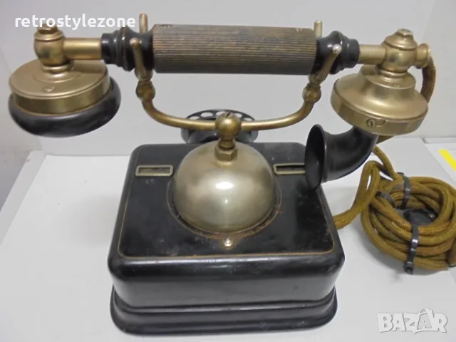 № 8734Стар датски телефон KTAS, снимка 5 - Антикварни и старинни предмети - 55729921