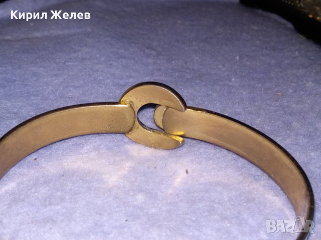 ПРЕКРАСНА ПОЗЛАТЕНА ФЕШЪН АРТ МЕДНА ГРИВНА с ИСКРЯЩИ ФАСЕТИРАНИ ЦИРКОНИ 26556, снимка 10 - Гривни - 41281166