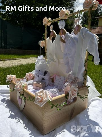 Уникален подарък за бебе, Подарък за погача, Подарък за новородено, Подарък за изписване, снимка 6 - Комплекти за бебе - 40641004