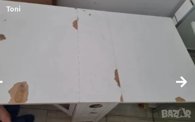 сгъваема маса IKEA NORDEN бяло фольо и е готова :)