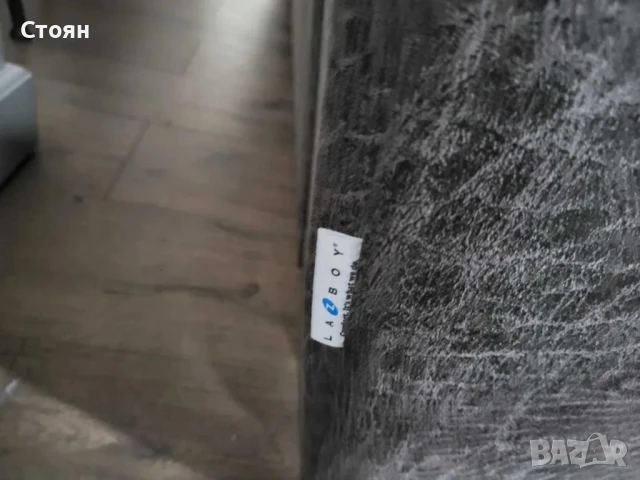 Кафяв комплект дивани от плат четворка и двойка La-z-boy, снимка 6 - Дивани и мека мебел - 50841434