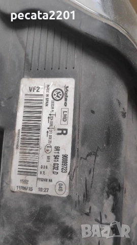 Продавам - оригинален десен ксенонов фар за VW Polo 2009-2015 със счупено стъкло, снимка 7 - Части - 51779936