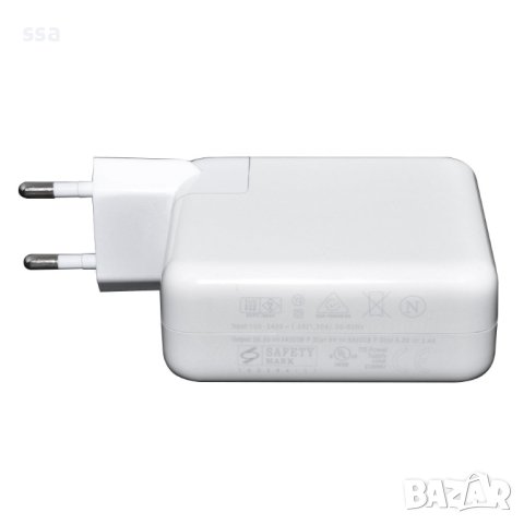 Зарядно за лаптоп Apple -61W- TYPE-C With USB-C Cable - заместител (037) - 24 месеца гаранция, снимка 6 - Лаптоп аксесоари - 41288397