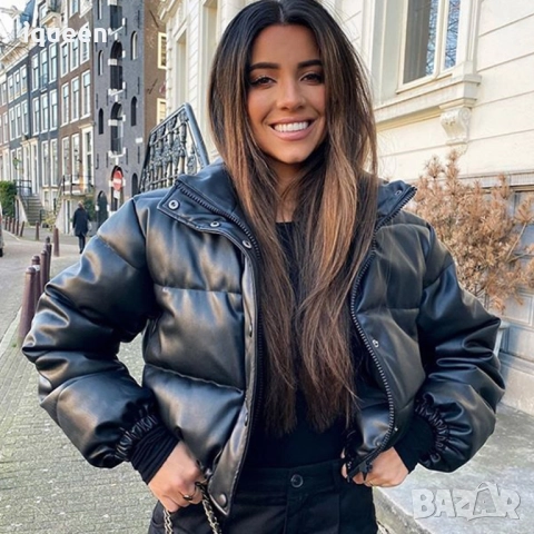 Бершка кожено яке-бомбър