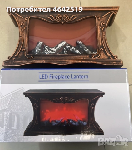 Декоративна LED камина с реалистичен ефект на пламък и жарава, снимка 2 - Декорация за дома - 52337416