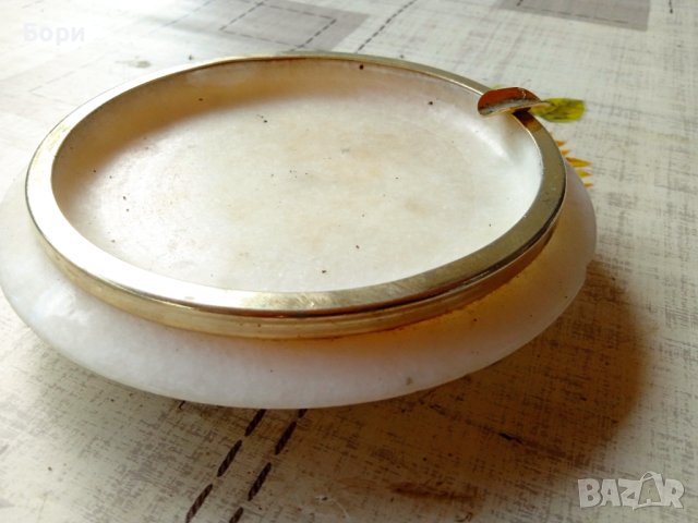 Мраморен пепелник, снимка 3 - Декорация за дома - 40783723