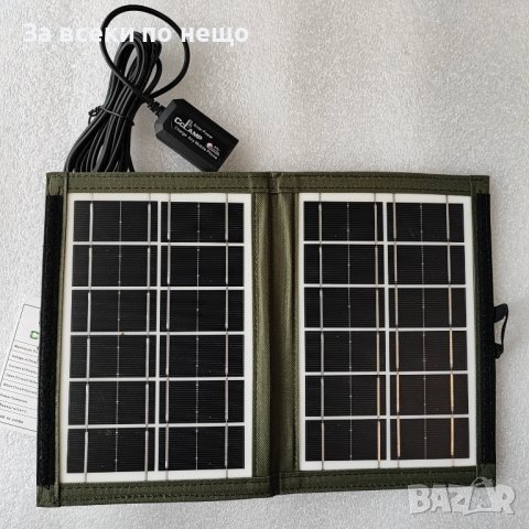 Соларен панел за и със соларно зареждане, преносим CL-670, USB зареждане, 7.2W, сгъваем, снимка 5 - Къмпинг осветление - 41040067